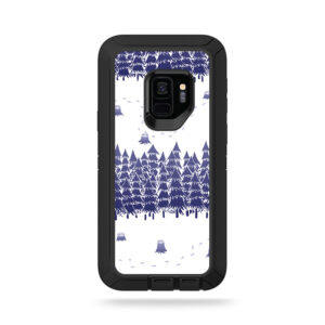 OTDSGS9-winter fox maze Skin for Otterbox Defender Samsung Galaxy S9 - Winter Fox Maze