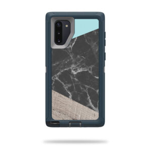 OTDSNO10-Wood & Marble Skin for Otterbox Defender Samsung Galaxy Note10 - Wood & Marble
