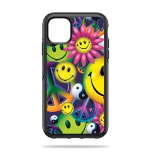 OTSIP11-Peace Smile Skin Decal Wrap for OtterBox Symmetry iPhone 11 Sticker - Peace Smile