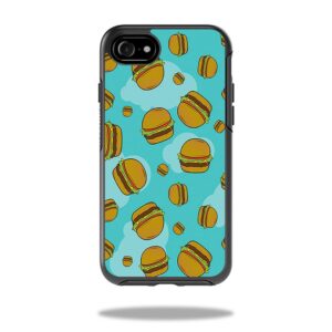 OTSIP7-Burger Heaven Skin Decal Wrap for OtterBox Symmetry iPhone SE 2020 7 & 8 Case - Burger Heaven