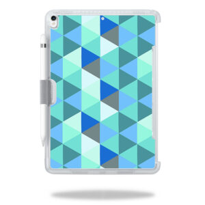 OTSIPPR10-Blue Kaleidoscope Skin for Otterbox Symmetry Apple iPad Pro 10.5 in. 2017 - Blue Kaleidoscope