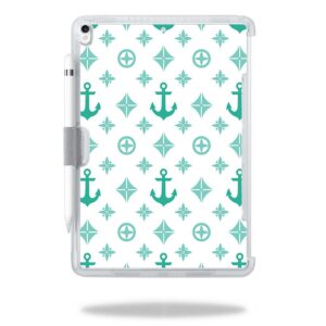 OTSIPPR10-Teal Designer Skin Decal for OtterBox Symmetry Apple iPad Pro 10.5 in. 2017 - Teal Designer
