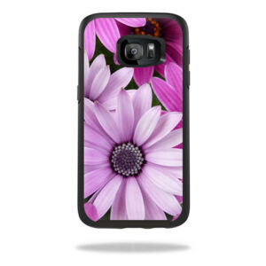 OTSSGS7-Purple Flowers Skin for Otterbox Symmetry Samsung Galaxy S7 Case Wrap Cover Sticker - Purple Flowers