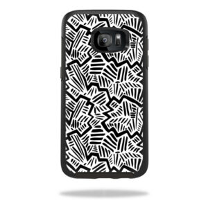 OTSSGS7ED-Abstract Black Skin for Otterbox Symmetry Samsung Galaxy S7 Edge Case Wrap Cover Sticker - Abstract Black