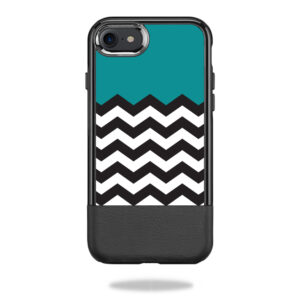OTSTIP7-Teal chevron Skin for Otterbox Statement iPhone 7 & 7S Case Wrap Cover Sticker - Teal Chevron