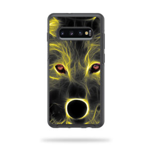 OTSYSG10PL-Neon Wolf Skin for Otterbox Symmetry Samsung Galaxy S10 Plus - Neon Wolf