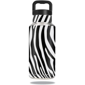 OZBOT36-Black Zebra Skin Decal Wrap for Ozark Trail Water Bottle 36 oz Sticker - Black Zebra