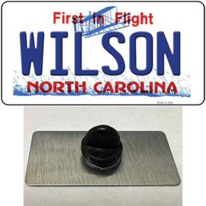 PIN-LP-12100 1.5 x 0.75 in. Wilson North Carolina State Novelty Rectangle Metal Hat Pin