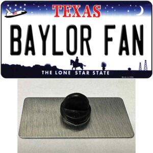 PIN-LP-13034 1.5 x 0.75 in. Baylor Fan Novelty Rectangle Metal Hat Pin
