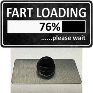 PIN-LP-8351 1.5 x 0.75 in. Fart Loading Novelty Rectangle Metal Hat Pin