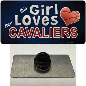 PIN-LP-8420 1.5 x 0.75 in. This Girl Loves Her Cavaliers Novelty Rectangle Metal Hat Pin