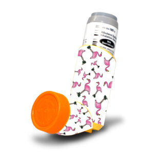 PROVASIN-Cool Flamingo Skin for Proventil HFA Asthma Inhaler - Cool Flamingo