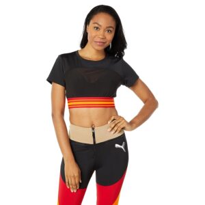 PUMA High Court Ora Mesh Top (Puma Black) Women's Clothing