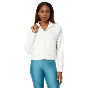 PUMA T7 Track Jacket (Warm White) Women's Coat