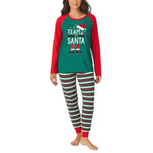 Pajamarama Elf Long PJ Set (Holiday Stripe) Women's Pajama Sets
