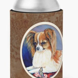 Papillon Rose & Butterfly Can or Bottle Hugger