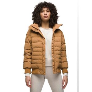 Prana Shiroma Bomber Jacket (Camel) Women's Clothing