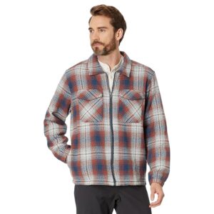 Prana prAna(r) Heritage Zip Flannel Standard Fit (Dark Sky) Men's Clothing