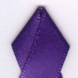 R074300160470100Y .63 in. Single-Face Satin Ribbon 100 Yards - Regal Purple