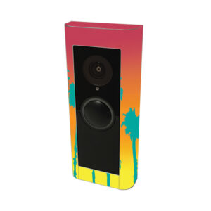 RIVDPR2-Sherbet Palms Skin Compatible with Ring Video Doorbell Pro 2 - Sherbet Palms