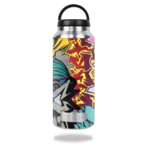 RTBOT36-Graffiti Wild Styles Skin for RTIC 36 oz Bottle 2016 Wrap Cover Sticker - Graffiti Wild Styles