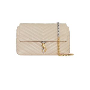 Rebecca Minkoff Edie Medium Crossbody (Stone) Handbags