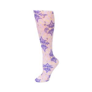 RedMoby Celeste-Stein-CMPSQ-2096 Womens 8-15 mmHg Compression Sock - Queen - Purple Ensemble
