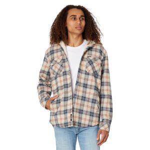 Rip Curl Shores Sherpa Lined Flannel (Cement) Men's Clothing