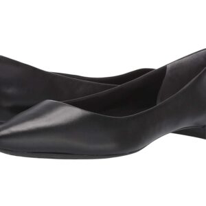 Rockport Total Motion Adelyn Ballet (Black Burn Calf) Women's Dress Flat Shoes