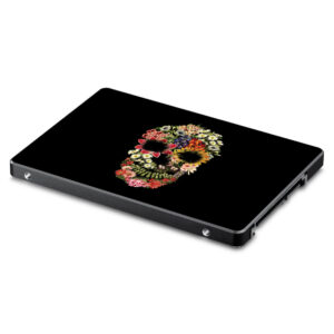 SA850EV-Floral Skull Skin for Samsung 850 & 860 Evo 2.5 in. SSD - Floral Skull