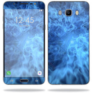 SAGJ71-Blue Mystic Flames Skin for Samsung Galaxy J7 2016 Wrap Cover Sticker - Blue Mystic Flames