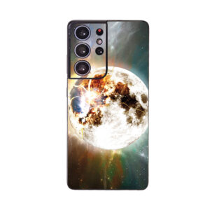 SAGS21UL-Moon Explosion Skin Compatible with Samsung Galaxy S21 Ultra - Moon Explosion