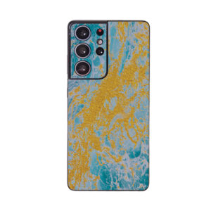 SAGS21UL-Ocean Marble Skin Compatible with Samsung Galaxy S21 Ultra - Ocean Marble