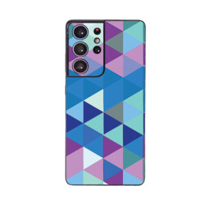 SAGS21UL-Purple Kaleidoscope Skin Compatible with Samsung Galaxy S21 Ultra - Purple Kaleidoscope