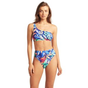 SEA LEVEL SWIM Cabana Retro High-Waist Pant with Panels (Royal) Women's Swimwear