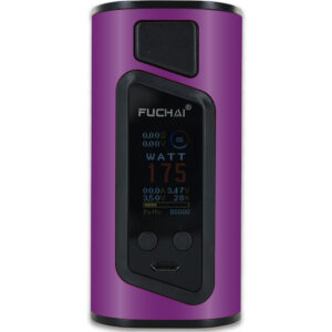 SIFUDUO-Solid Purple Skin for Sigelei Fuchai Duo-3 Vape 2-Battery Cover - Solid Purple