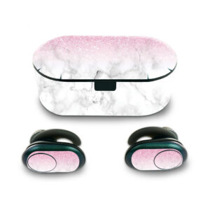 SKPU-Marble Glitz Skin for Push Wireless Earbuds - Marble Glitz