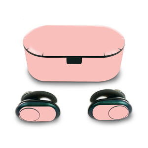 SKPU-Solid Blush Skin for Push Wireless Earbuds - Solid Blush