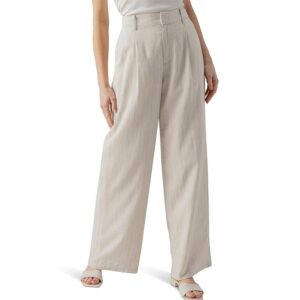 Sanctuary Pleat Up Trouser (Vineyard Stripe) Women's Dress Pants