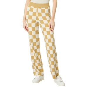 Show Me Your Mumu Zermatt Sweater Pants (Tan Checker) Women's Dress Pants