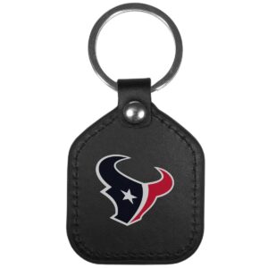 Siskiyou FLKP190 Unisex NFL Houston Texans Leather Square Key Chain - One Size