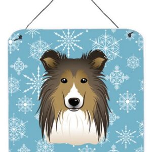 Snowflake Sheltie Wall and Door Hanging Prints