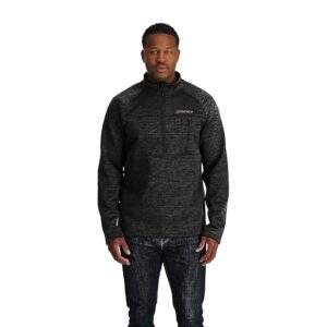 Spyder Encore 1/2 Zip (Black) Men's Clothing