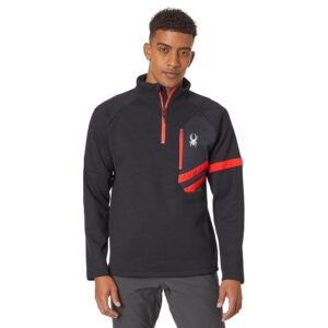 Spyder Wengen Bandit 1/2 Zip (Black) Men's Clothing