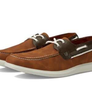 Stacy Adams Reid Boat Shoe (Cognac Multi) Men's Shoes