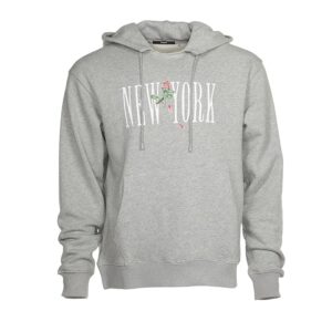 Stampd New York Rose Hoodie (Heather Grey) Men's Clothing