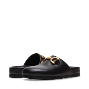 Steve Madden Masin (Black Leather) Women's Slippers