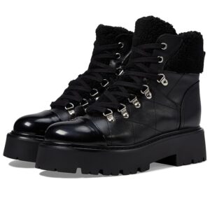 Steve Madden Reyen (Black Leather) Women's Boots