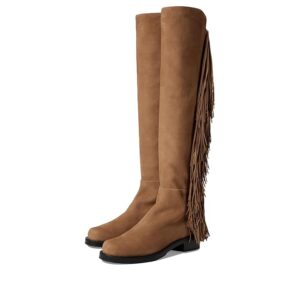 Stuart Weitzman 5050 Bold Fringe Boots (Camel) Women's Boots