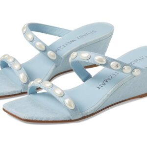 Stuart Weitzman Pearlita 50 Wedge Slide (Light) Women's Sandals